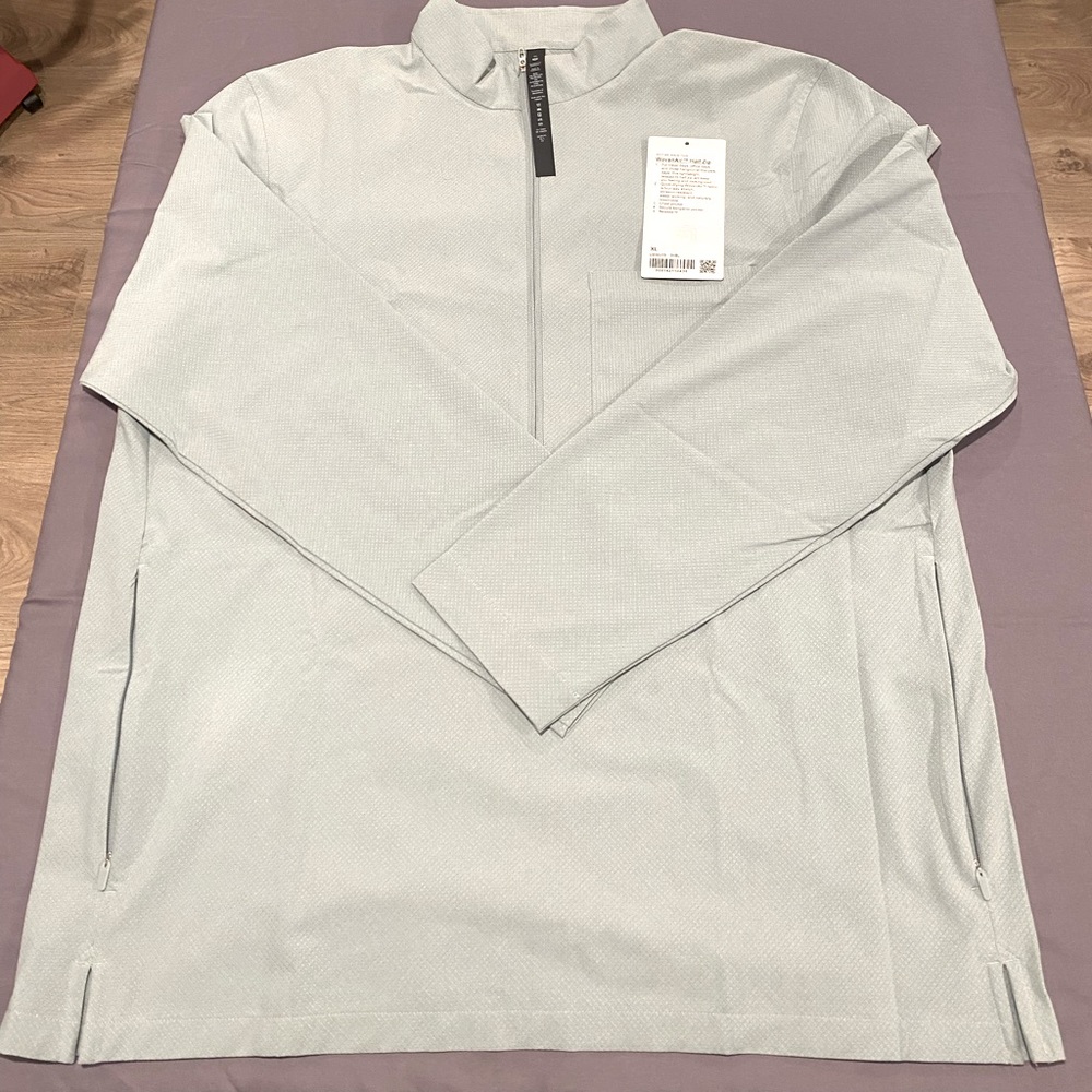 Lululemon 1/4 zip mint green pull over top
